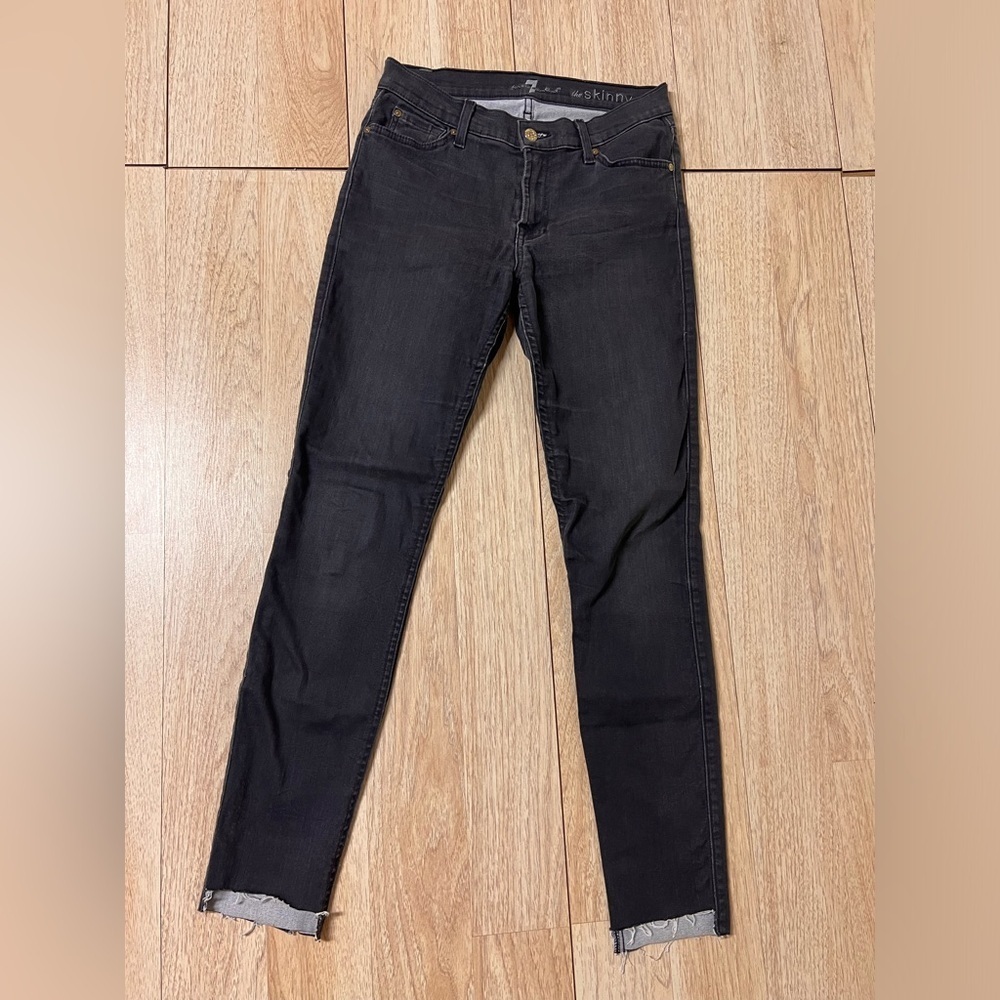 7 For All Mankind The Skinny Jean with Step Hem